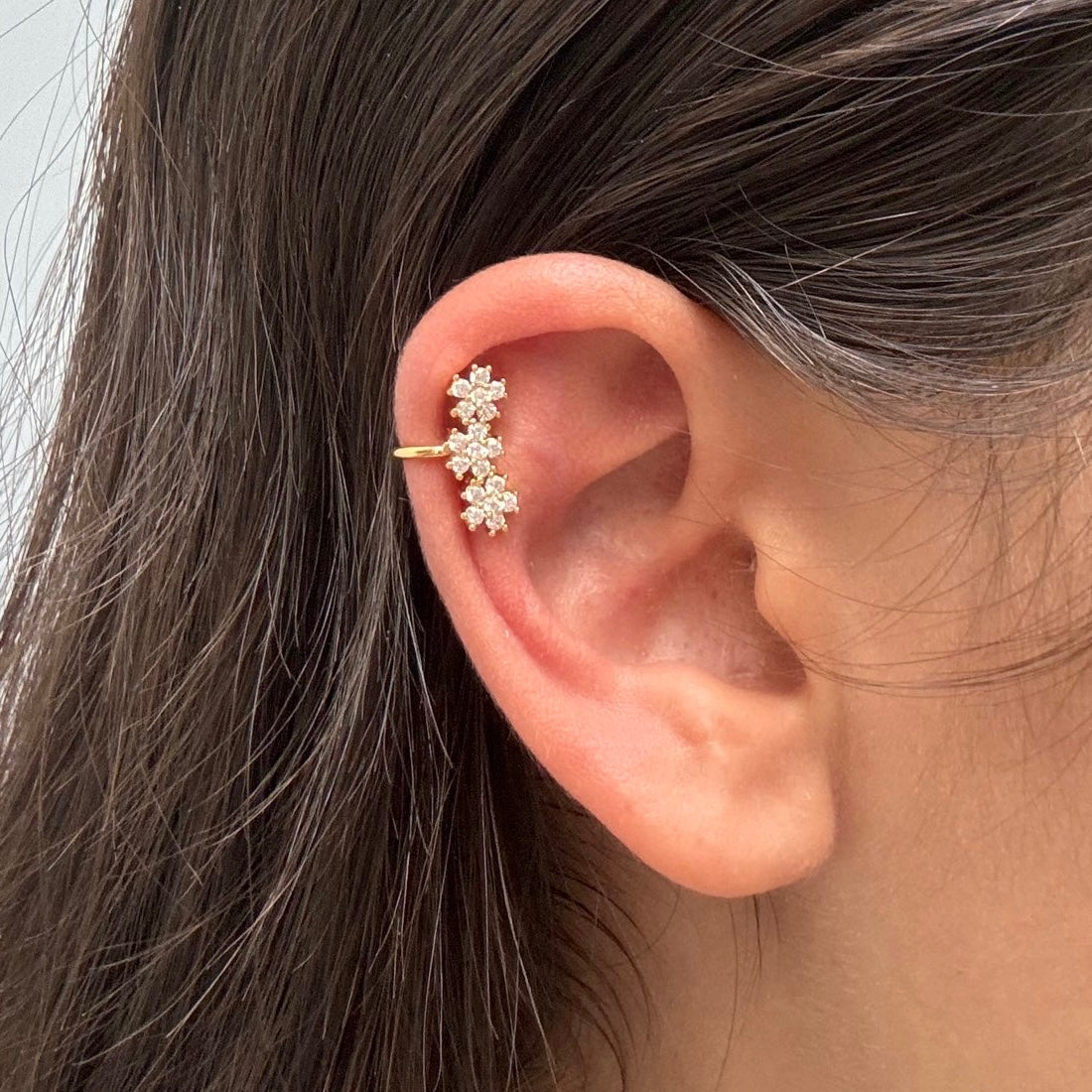 Earcuff Tris di Fiori