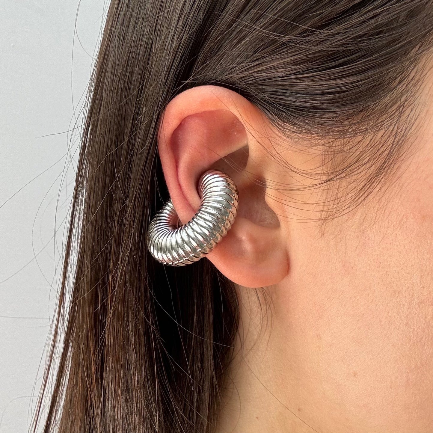 Ear Cuff Hoop Zigrinato