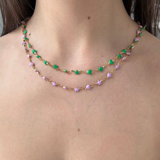 Collana Stelle Cuori